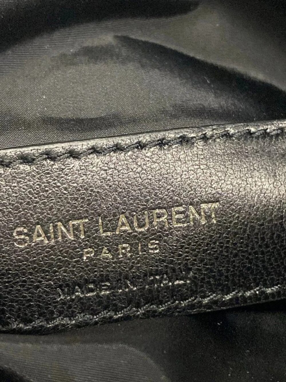 SAINT LAURENT PARIS - 779661 Black Nylon Leather Shoulder Bag - Picture 11 of 14